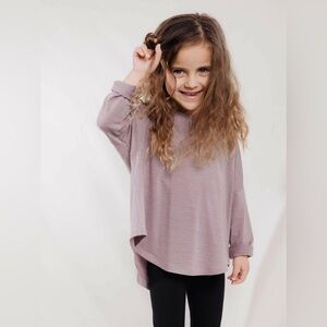 Nui Organics Steffi Long Sleeve Tee Mauve Size 4T